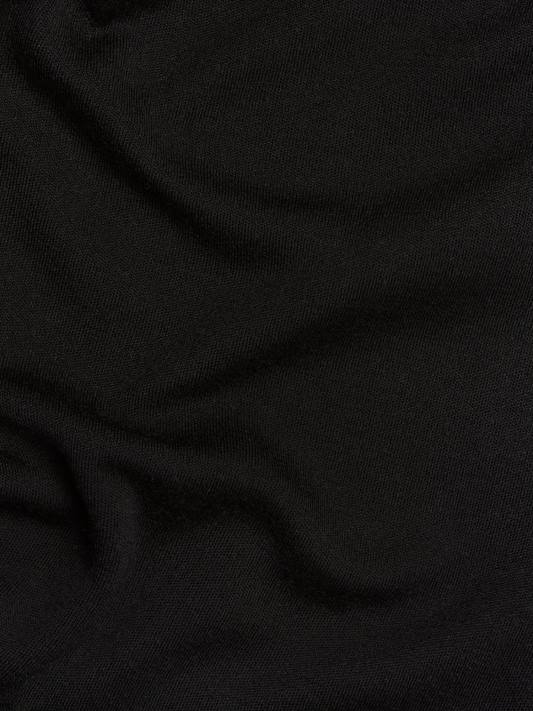 Mikina s kapucí na poloviční zip z merino vlny R6FH50 Černá oblečení Pangaia ženy