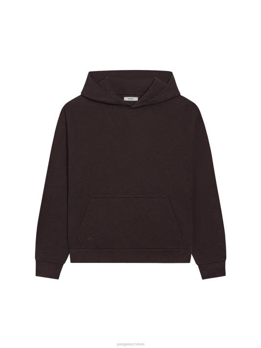 Mikina s kapucí z recyklované vlny R6FH27 kaštanově hnědá oblečení Pangaia ženy