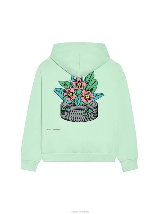 Mikina x roberto lugo 365 R6FH61 lagunová modrá oblečení Pangaia ženy