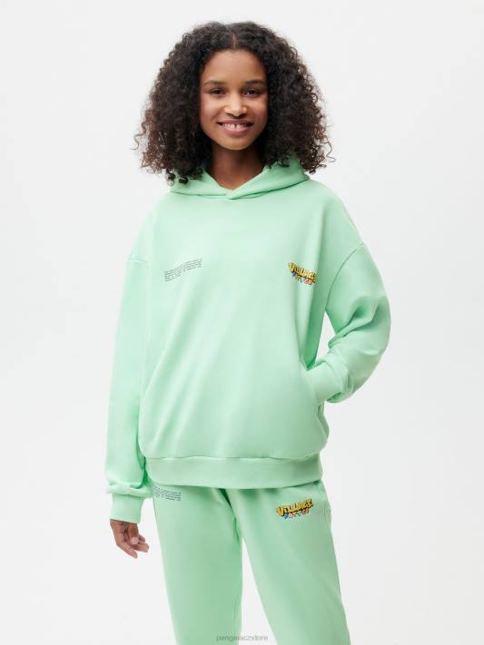 Mikina x roberto lugo 365 R6FH61 lagunová modrá oblečení Pangaia ženy