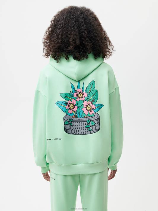 Mikina x roberto lugo 365 R6FH61 lagunová modrá oblečení Pangaia ženy