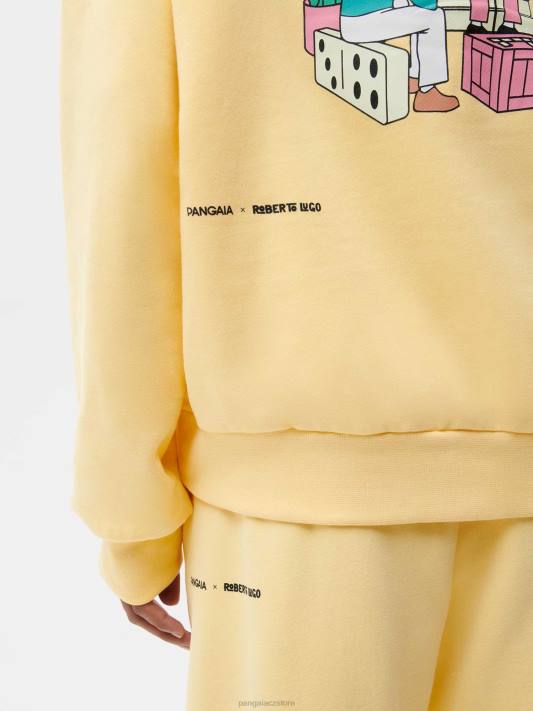 Mikina x roberto lugo 365 R6FH64 pryskyřník žlutý oblečení Pangaia ženy
