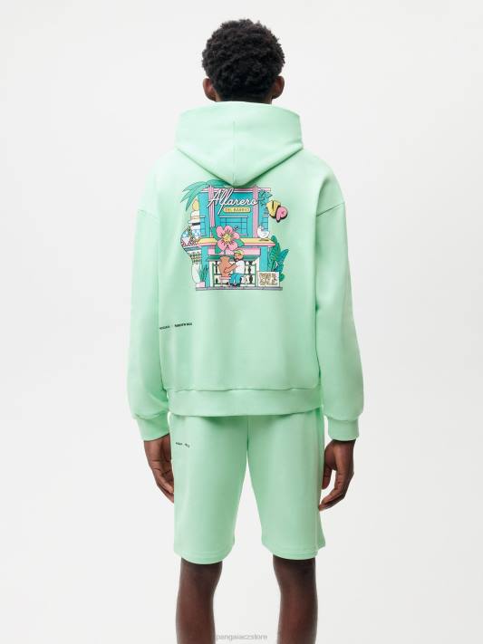 Mikina x roberto lugo 365 R6FH68 lagunová modrá oblečení Pangaia ženy