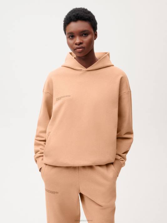 mikina s kapucí na potravinářské barvivo R6FH29 rooibos červený oblečení Pangaia ženy