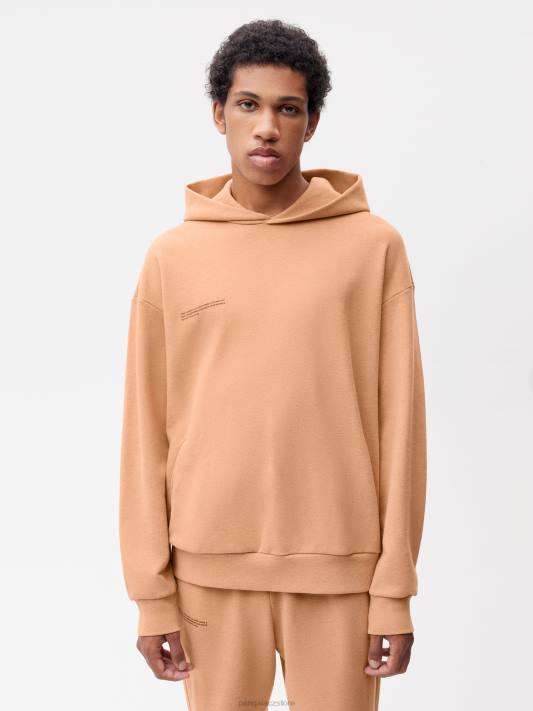 mikina s kapucí na potravinářské barvivo R6FH29 rooibos červený oblečení Pangaia ženy