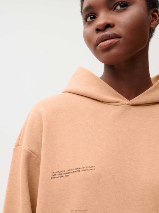 mikina s kapucí na potravinářské barvivo R6FH29 rooibos červený oblečení Pangaia ženy