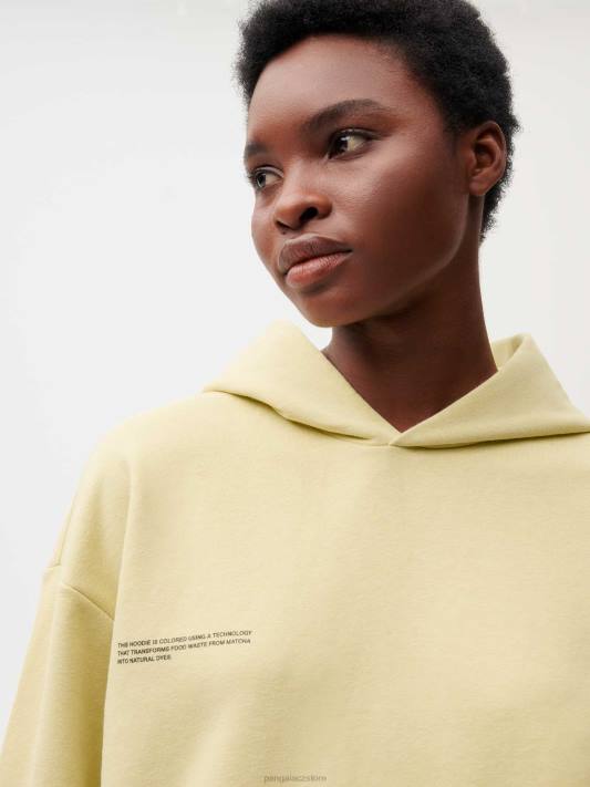 mikina s kapucí na potravinářské barvivo R6FH69 zelená matcha oblečení Pangaia ženy