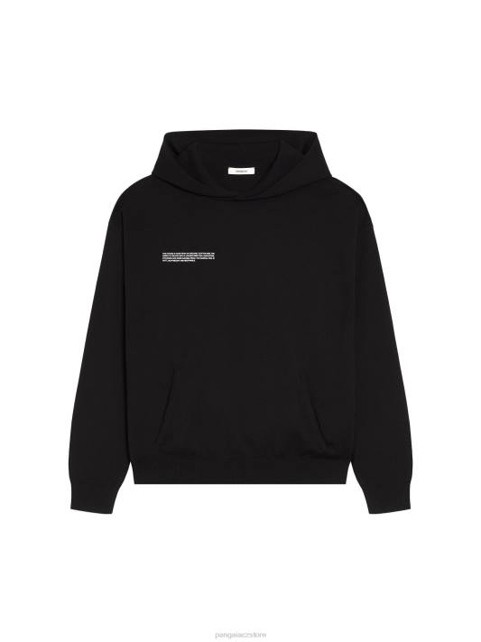 mikina s kapucí z organické bavlny R6FH53 Černá oblečení Pangaia ženy