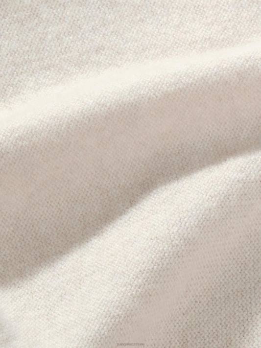 mikina s kapucí z recyklovaného kašmíru R6FH28 ovesné vločky oblečení Pangaia ženy