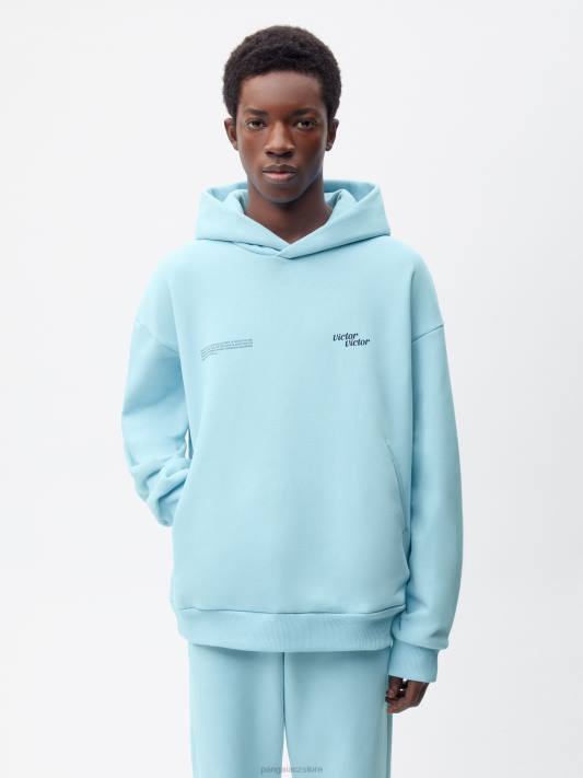 mikina x victor victor signature R6FH57 nebeská modrá oblečení Pangaia ženy