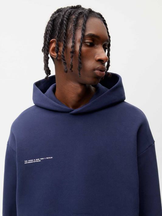 podpisová mikina s kapucí R6FH8 námořnická modrá oblečení Pangaia ženy