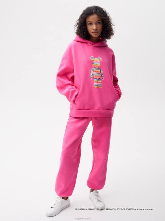 x mikina z recyklované bavlny haroshi be@rbrick R6FH72 plameňák růžový oblečení Pangaia ženy