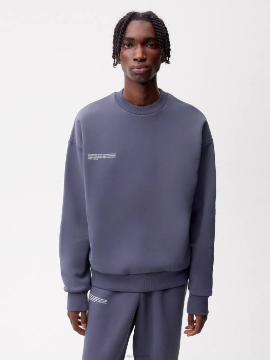 podpisová mikina R6FH105 břidlicově modrá oblečení Pangaia ženy