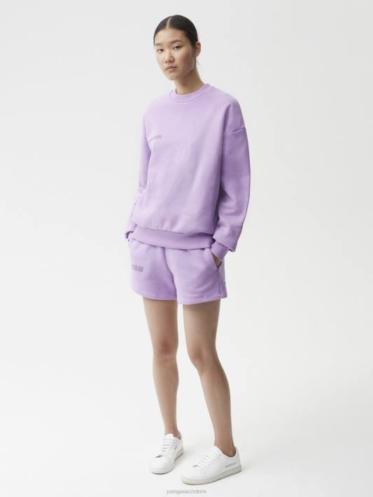 podpisová mikina R6FH86 orchidej fialová oblečení Pangaia ženy