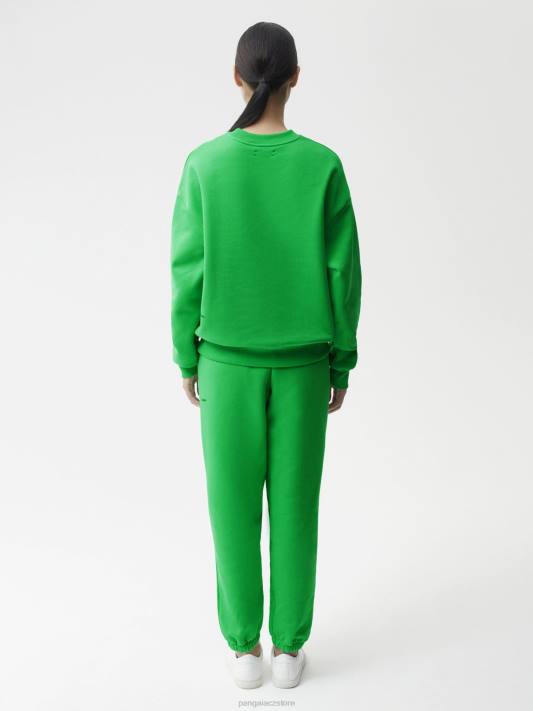 podpisová mikina R6FH94 nefritově zelená oblečení Pangaia ženy