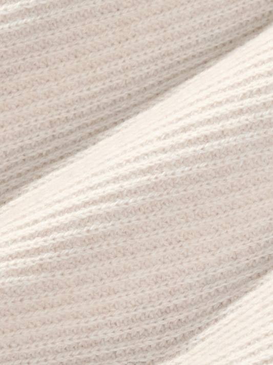 recyklovaný kašmírový trychtýř - svetr za krk R6FH85 ovesné vločky oblečení Pangaia ženy