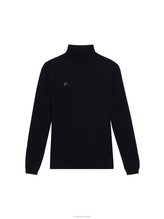 rolák z recyklovaného kašmíru R6FH104 Černá oblečení Pangaia ženy