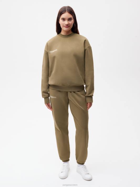 v konverzní bavlněné mikině R6FH116 uhlíkově hnědá oblečení Pangaia ženy