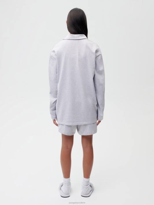 Volné kraťasy pyžama z organické bavlny s c-vláknem R6FH275 opuka šedá oblečení Pangaia ženy