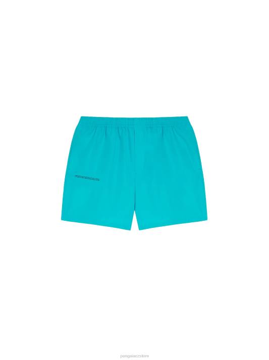 elastické šortky s popelínem z organické bavlny R6FH274 paví modrá oblečení Pangaia ženy