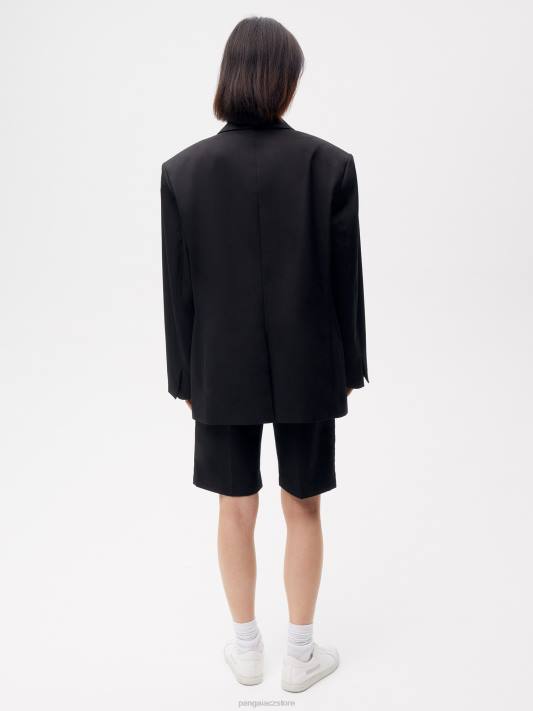 šortky na míru z organické bavlny R6FH263 Černá oblečení Pangaia ženy