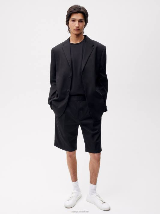 šortky na míru z organické bavlny R6FH263 Černá oblečení Pangaia ženy