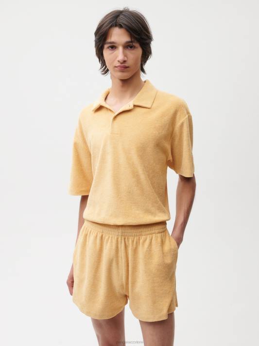 šortky na ručníky R6FH282 tmavý písek oblečení Pangaia ženy