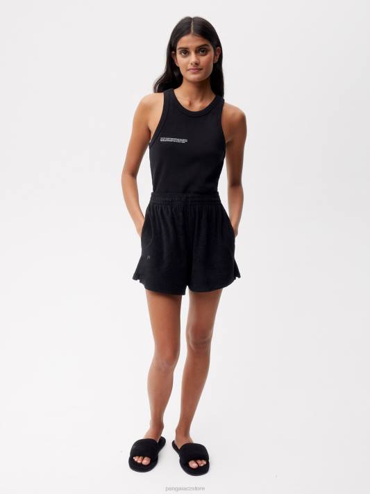 šortky na ručníky R6FH284 Černá oblečení Pangaia ženy