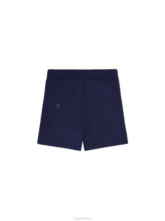 pletené šortky R6FH241 námořnická modrá oblečení Pangaia ženy