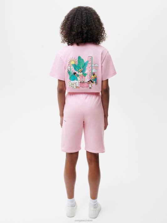 x dlouhé šortky roberto lugo 365 R6FH228 houbově růžová oblečení Pangaia ženy