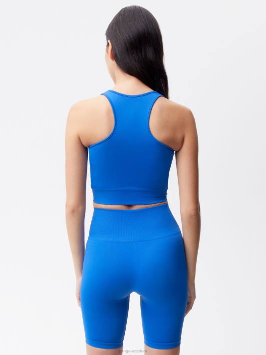 pohybové žebrované tílko R6FH127 kobaltová modř oblečení Pangaia ženy