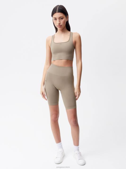 pohybová sportovní podprsenka R6FH407 taupe oblečení Pangaia ženy