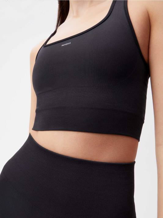 pohybová sportovní podprsenka R6FH411 Černá oblečení Pangaia ženy