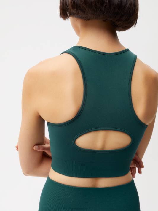 pohybová sportovní podprsenka R6FH413 olistění zelené oblečení Pangaia ženy