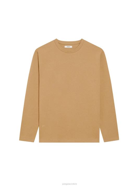 Tričko s dlouhým rukávem z recyklované vlny R6FH206 hnědý oblečení Pangaia ženy