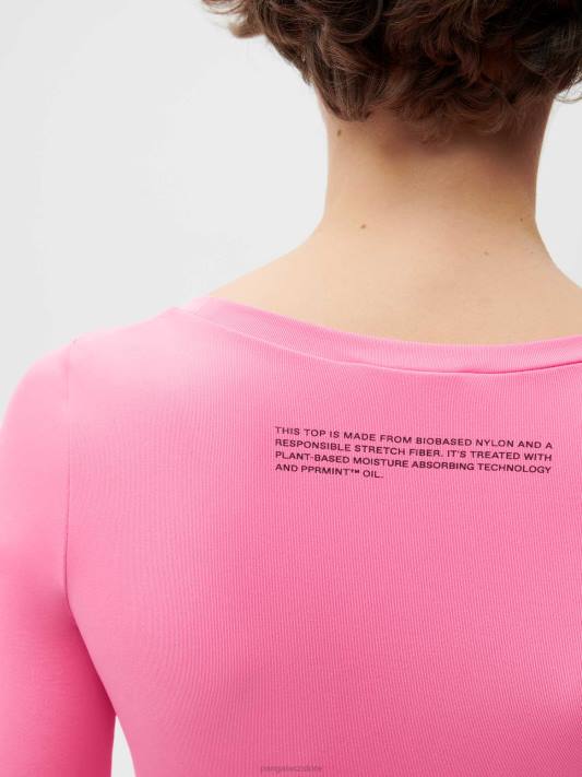 pohyb x top s dlouhým rukávem R6FH145 meloun růžový oblečení Pangaia ženy