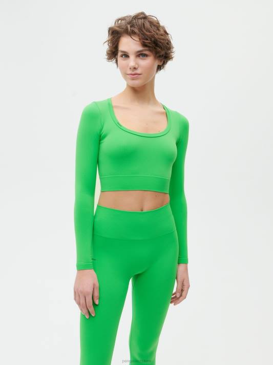 pohyb x top s dlouhým rukávem R6FH217 nefritově zelená oblečení Pangaia ženy