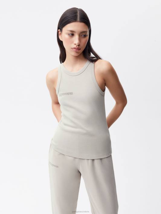 tílko z recyklované bavlny R6FH125 kámen oblečení Pangaia ženy