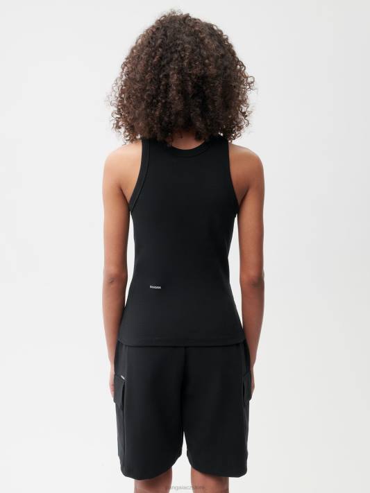 tílko z recyklované bavlny R6FH177 Černá oblečení Pangaia ženy