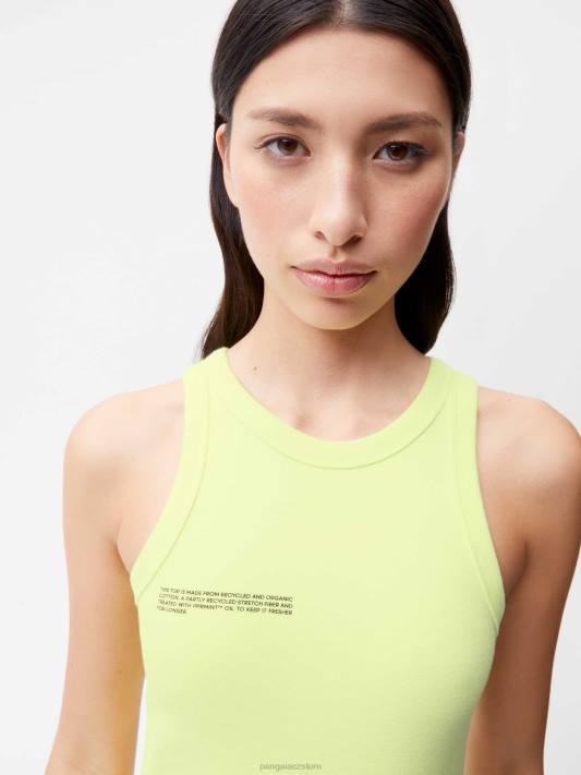 tílko z recyklované bavlny R6FH184 andes zelené oblečení Pangaia ženy