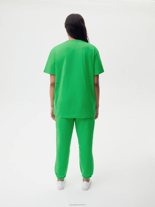 Jádro trička pprmint z organické bavlny R6FH132 nefritově zelená oblečení Pangaia ženy