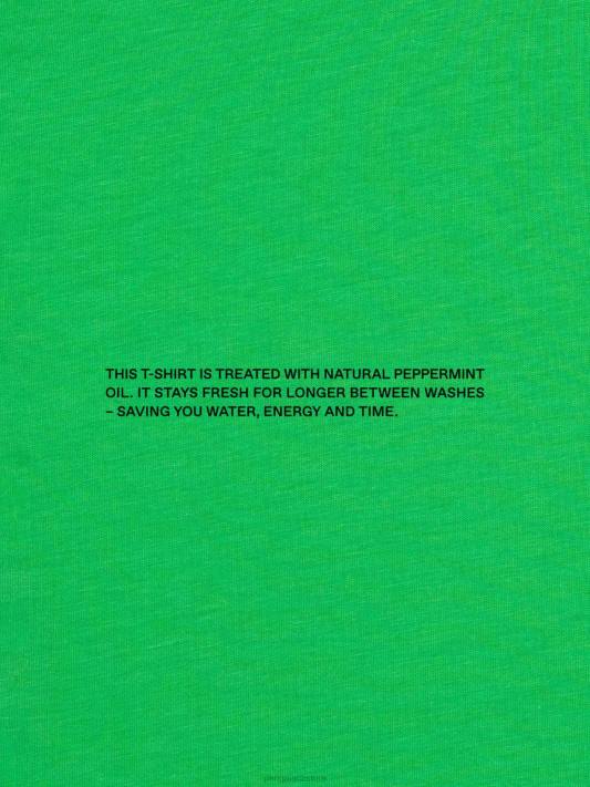 Jádro trička pprmint z organické bavlny R6FH132 nefritově zelená oblečení Pangaia ženy