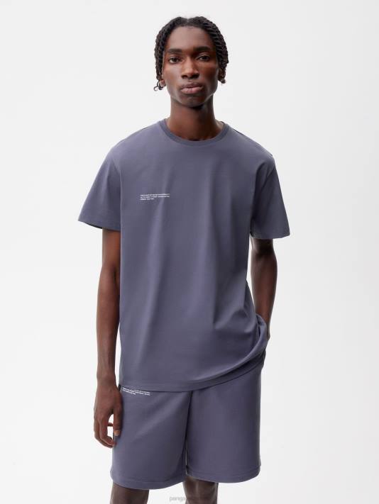 Jádro trička pprmint z organické bavlny R6FH164 břidlicově modrá oblečení Pangaia ženy