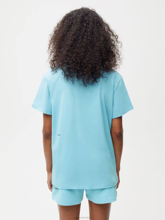 Jádro trička pprmint z organické bavlny R6FH172 nebeská modrá oblečení Pangaia ženy