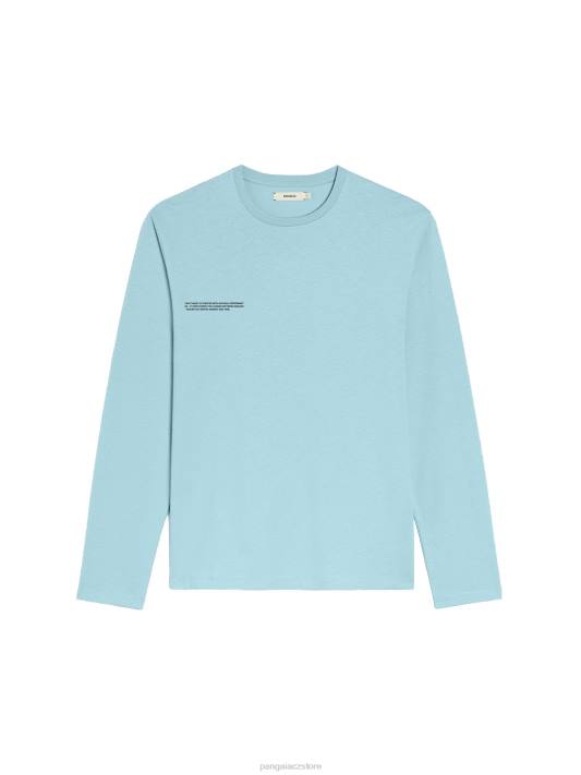 Jádro trička pprmint z organické bavlny s dlouhým rukávem R6FH213 nebeská modrá oblečení Pangaia ženy