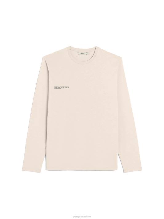 Tričko s dlouhým rukávem z organické bavlny s c-vláknem R6FH187 písek oblečení Pangaia ženy