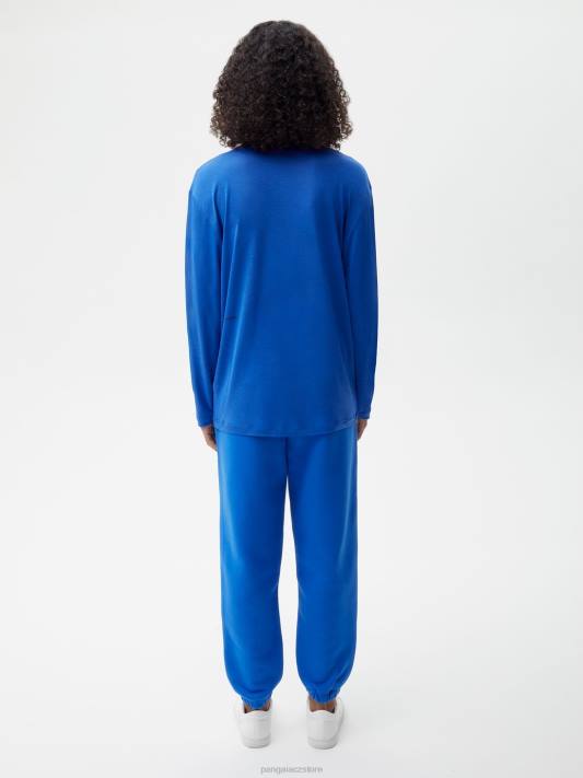 c - triko s dlouhým rukávem z čistého vlákna R6FH203 kobaltová modř oblečení Pangaia ženy