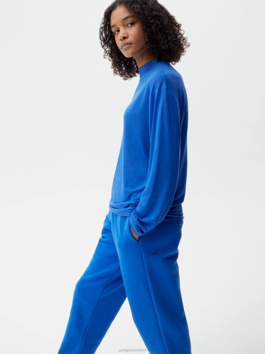 c - triko s dlouhým rukávem z čistého vlákna R6FH203 kobaltová modř oblečení Pangaia ženy