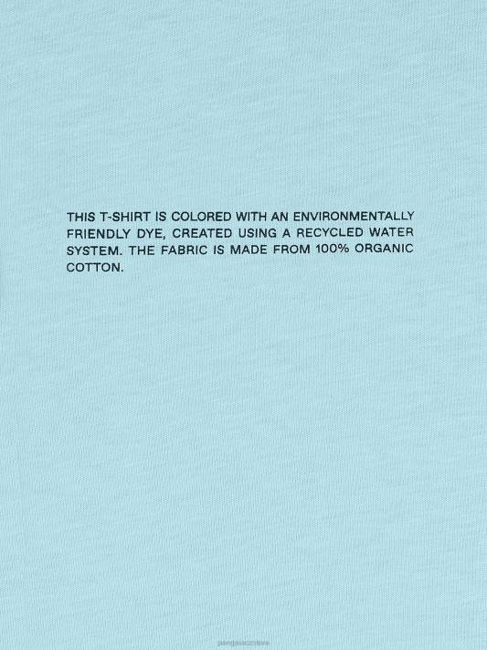 jádro trička z organické bavlny R6FH175 nebeská modrá oblečení Pangaia ženy