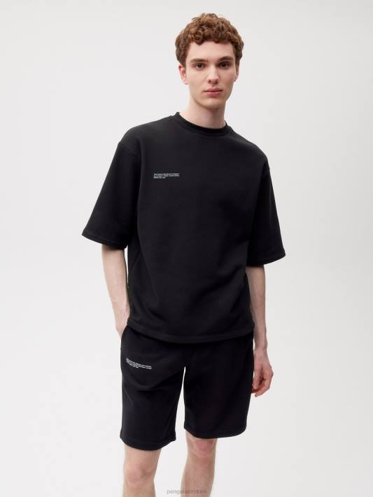 tričko uvolněného střihu R6FH162 Černá oblečení Pangaia ženy